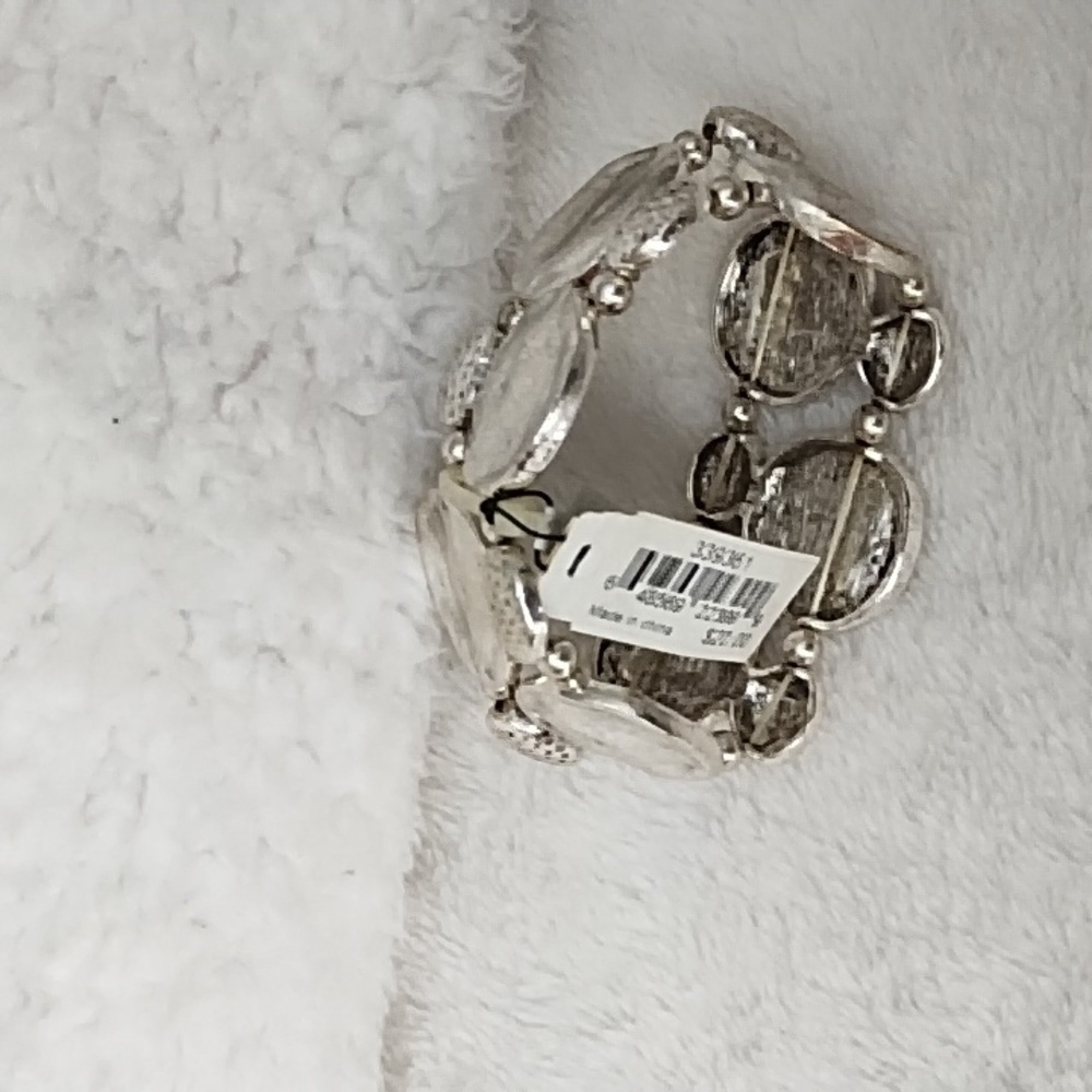 Silver stretch bracelet by East 5th - Picture 4 of 5